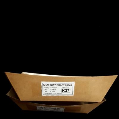 Khay giấy đựng thực phẩm, trái cây - Khay Giấy Kraft